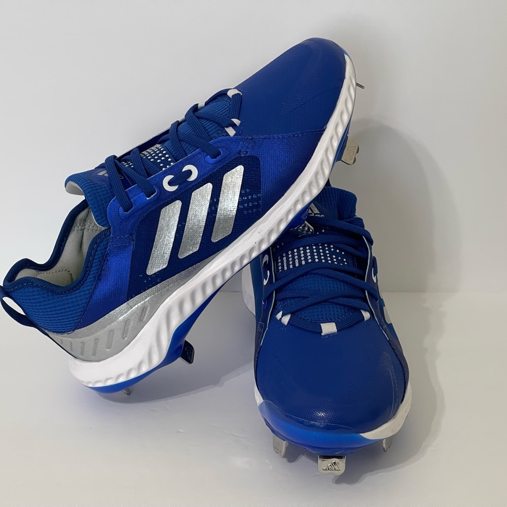 Adidas PureHustle Metal Softball Cleats Blue FV9040